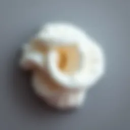 Luxurious shaving foam texture