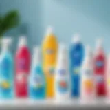 Illustration showcasing the diverse range of Silan fabric softeners