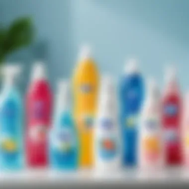 Illustration showcasing the diverse range of Silan fabric softeners