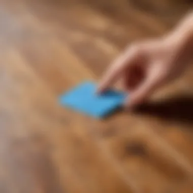 Durability test of silicone pads on wooden floor