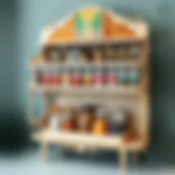 Elegant spice rack showcasing various spices