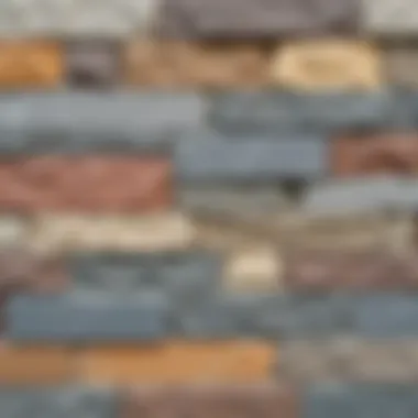 Variety of stone boards with different textures and colors