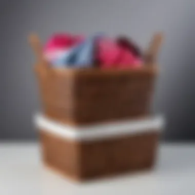 Utilizing baskets for lingerie storage