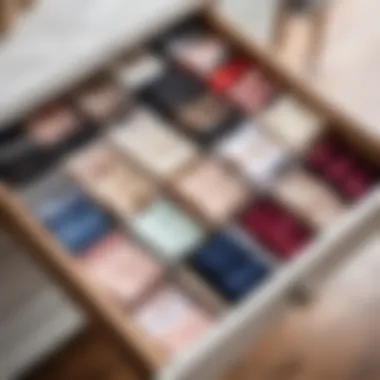 Elegant drawer organization for intimate apparel