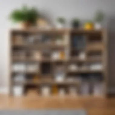 Stylish Home Storage Solution Stylish home storage solution with sectioned containers