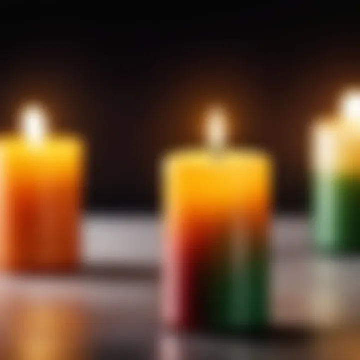 Stylized candle icon used in mobile applications