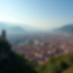 A panoramic view of Tbilisi showcasing its unique architecture and landscape