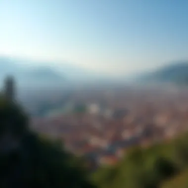 A panoramic view of Tbilisi showcasing its unique architecture and landscape