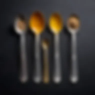 Various spoon sizes comparison