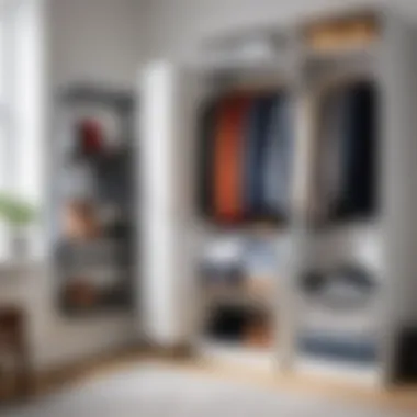 A modern clothing storage solution with innovative design