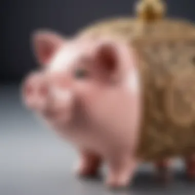 Historical Significance of Piggy Banks A vintage piggy bank with intricate designs