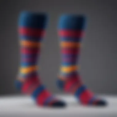 Trends in sock designs across various brands