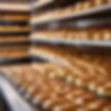 Traditional French bakery showcasing the process of cracker production