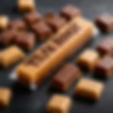 Artistic display of Twix salted caramel with ingredients highlighting its unique flavor profile