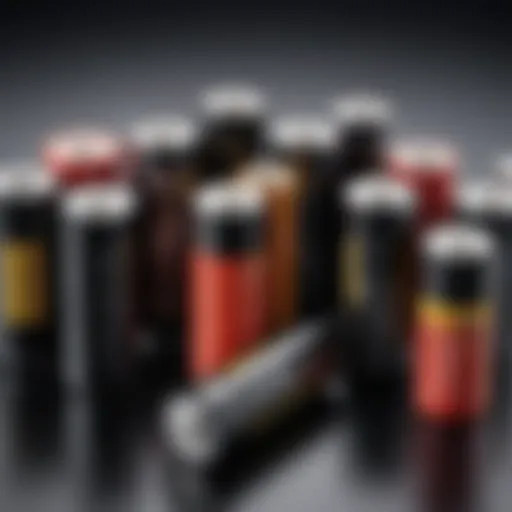 Detailed dimensions of AA batteries