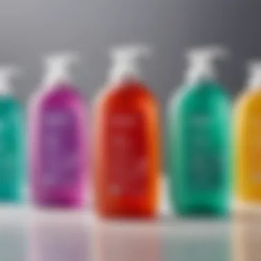 An infographic illustrating the packaging options for liquid soap.