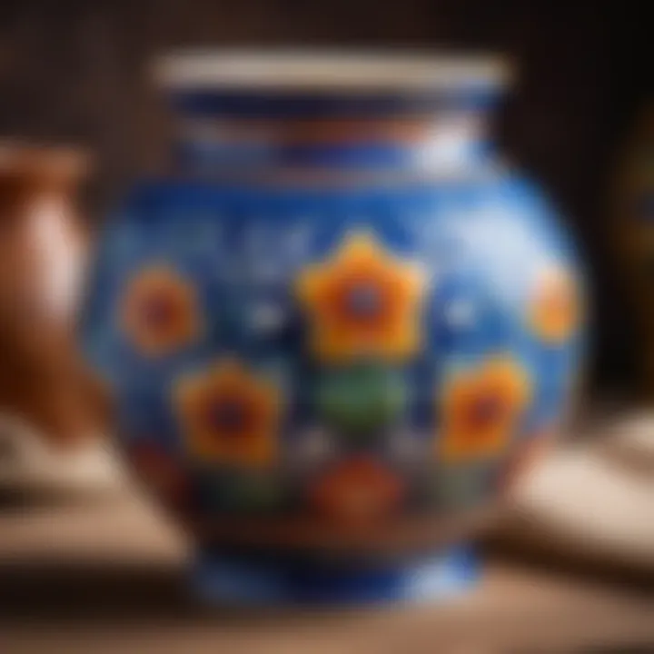 A beautifully crafted Russian ceramic piece showcasing traditional artistry.