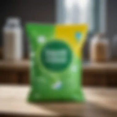 Universal fabric washing powder in eco-friendly packaging