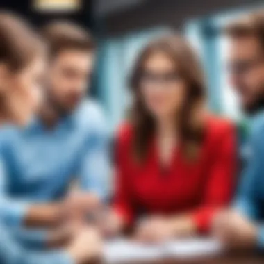 Strategizing for Job Searches A diverse group discussing job search strategies