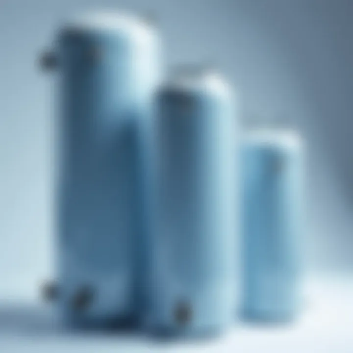 Demonstration of different cold accumulator types