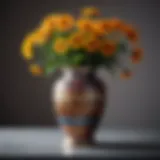 Elegant flower vase design in Minecraft