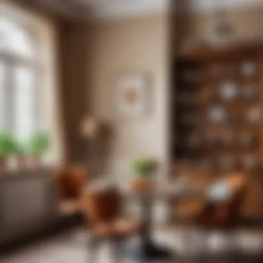 A beautifully styled vintage interior with retro decor elements
