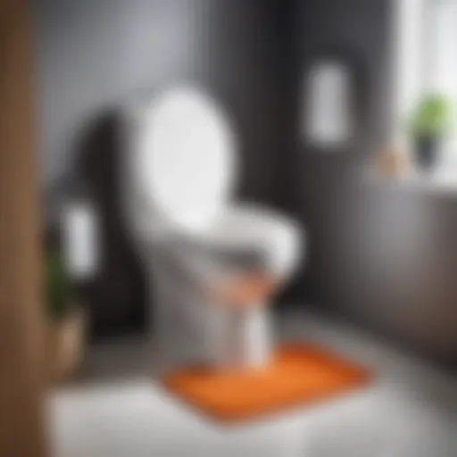 Cozy toilet seat cover enhancing bathroom comfort