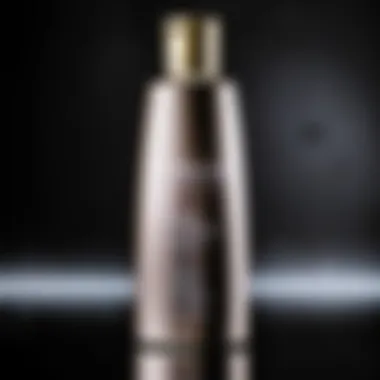 Detailed view of Wella Pro Series shampoo bottle highlighting its modern design