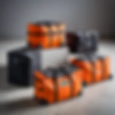 Various sizes of wheel bags