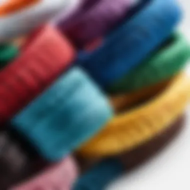 A close-up of high-quality hair ties highlighting their texture.