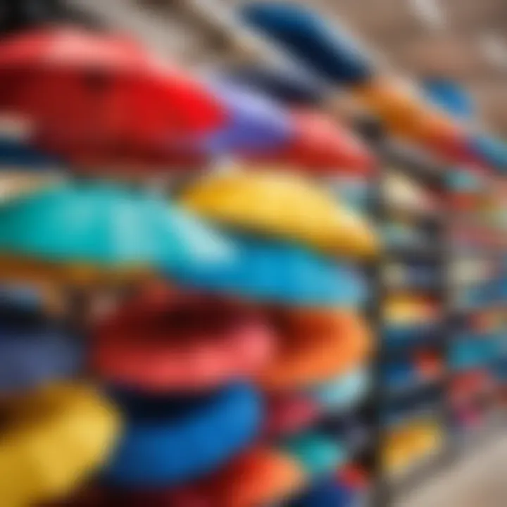 Variety of umbrellas displayed in a retail store