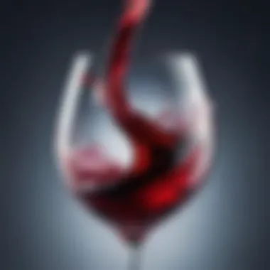 Close-up of wine swirling in a glass