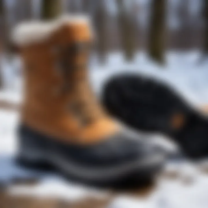 Tips for maintaining winter boots displayed creatively