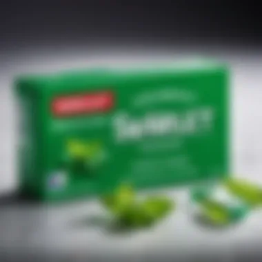 Close-up of Wrigley Spearmint gum packaging emphasizing its fresh mint flavor.