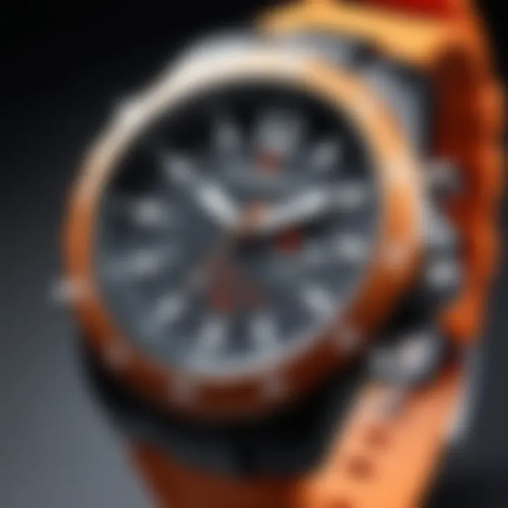 Close-up of a durable wristwatch suitable for children