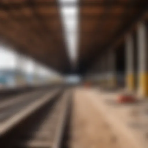 Construction site of Yugo-Zapadnaya station in St. Petersburg