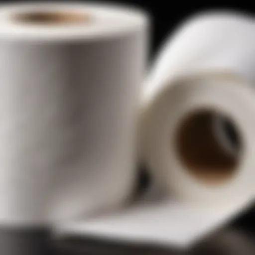 Three-layered texture of Zewa toilet paper showcasing its plush quality.