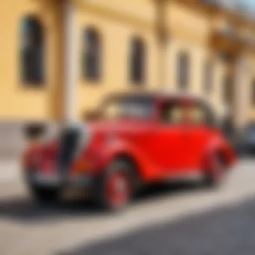 Classic view of a vintage Zhiguli car showcasing its iconic design