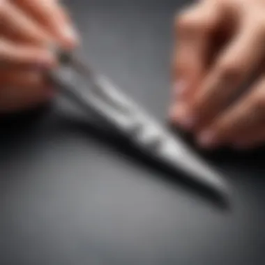 Ergonomic design of Zinger nail scissors