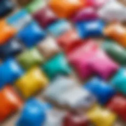 Variety of zip-lock bags in different sizes and colors